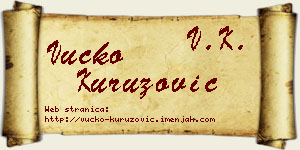 Vučko Kuruzović vizit kartica